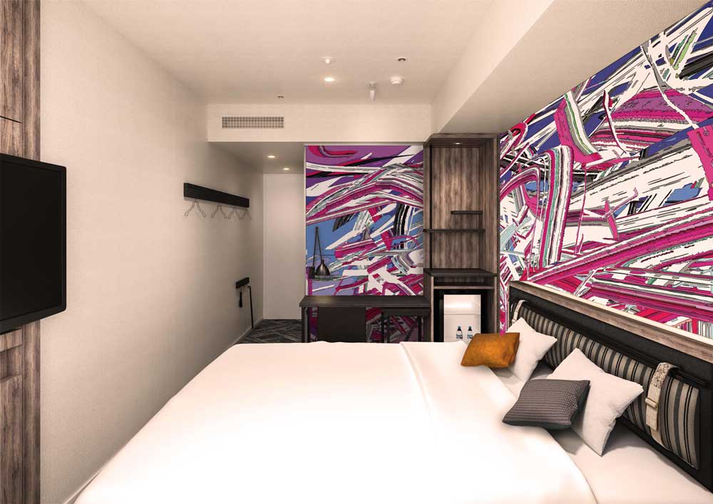 オリックス　クロスホテル札幌の客室70室を「アートルーム」にリニューアル