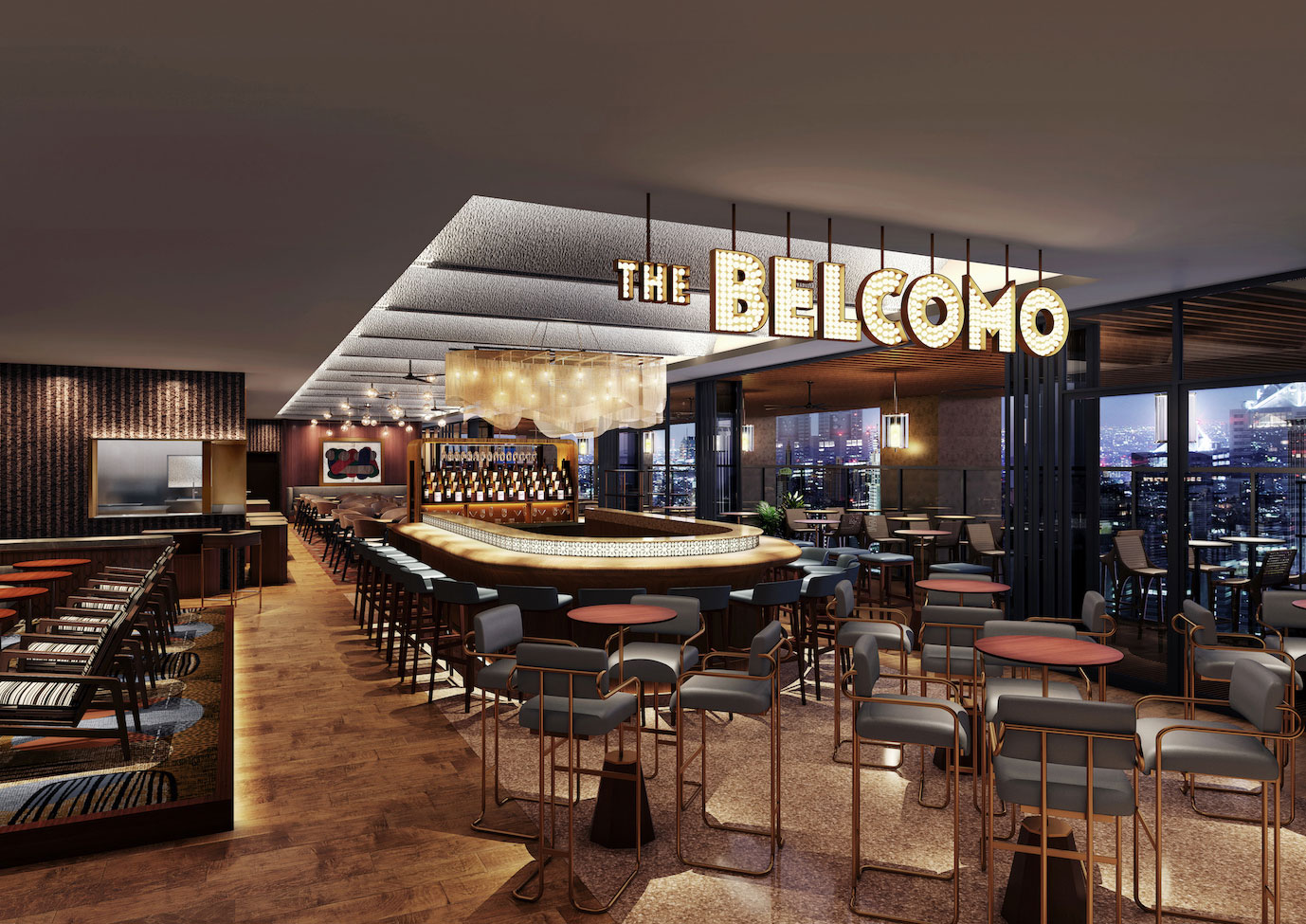 4 階のカジュアルダイニング 「THE BELCOMO」