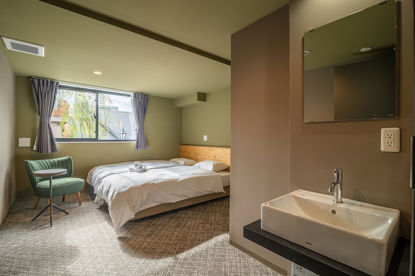 WISE OWL HOSTELS RIVER TOKYO のツインの客室イメージ