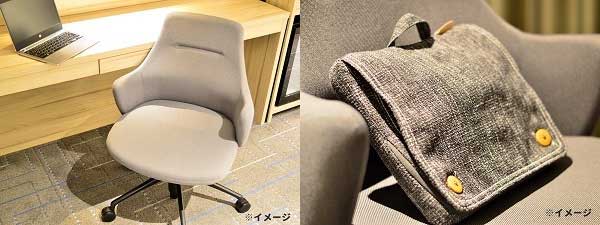 Biz styleに採用するワークチェアとマッサージクッション イメージ