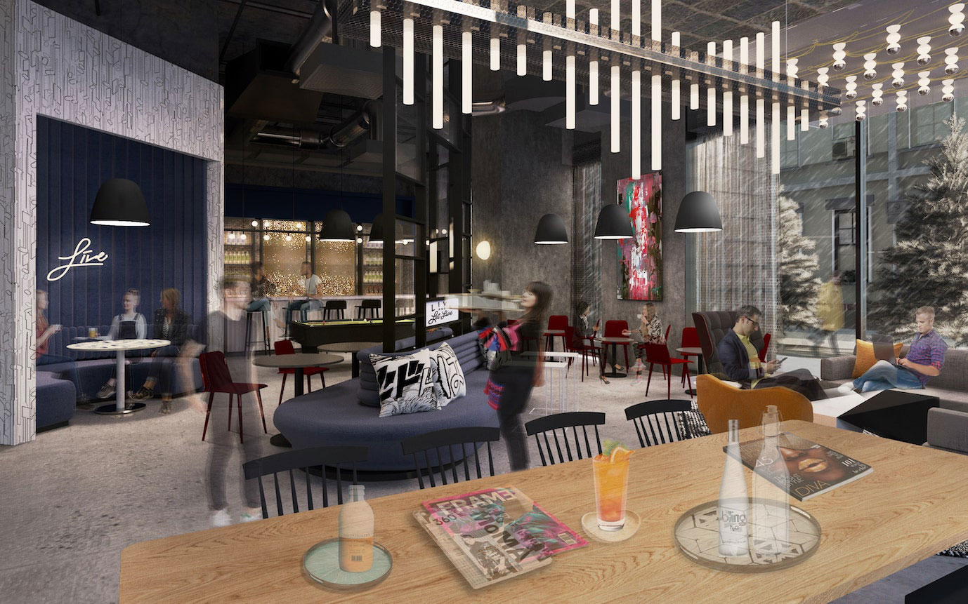 アロフト大阪堂島 国際色豊かなメニューをそろえる「The WAREHOUSE」 イメージ