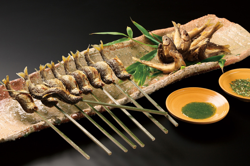 <鮎塩焼き 踊り揚げ>