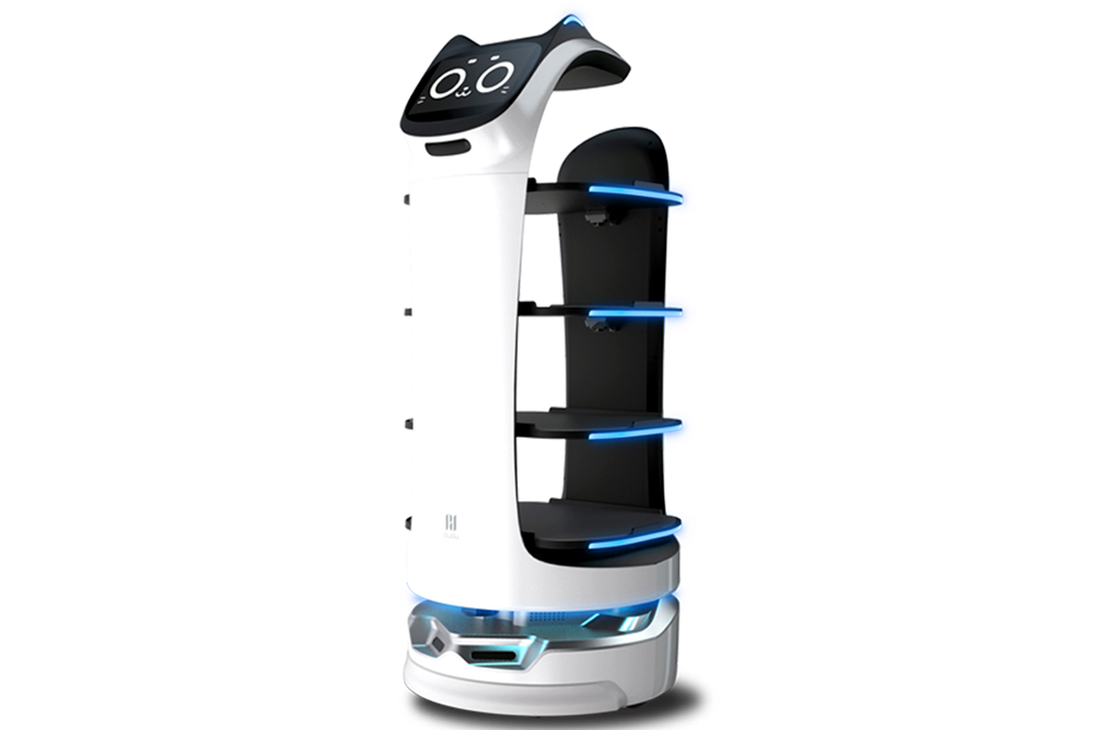 「BellaBot」は深圳に本部を置く「Shenzhen Pudu Technology」社製。日本では(株)シャングリラ・インターナショナルダイニングが輸入総代理店となっている