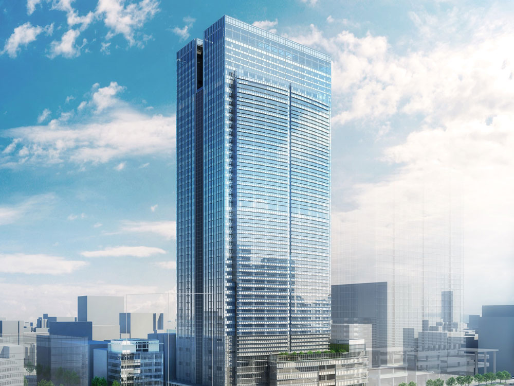 三井不動産㈱ 東京駅八重洲2丁目の計画は「東京ミッドタウン八重洲」に決定 完全タッチレス棟の高層階に「ブルガリホテル」22年末開業