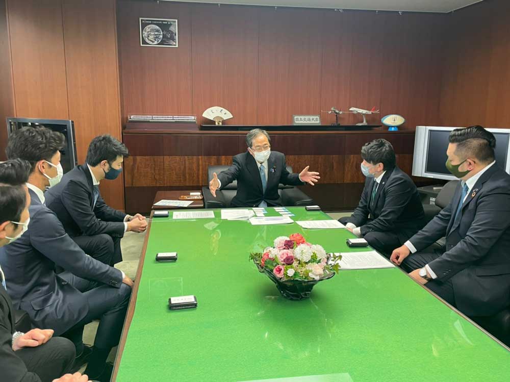全旅連青年部　Go To事業の補助上限見直しを含めた、宿泊事業への継続的な支援要望提出