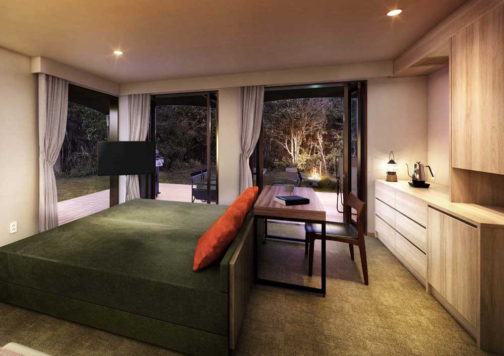 NEMU RESORT  森に囲まれた8棟の宿泊施設、新たなアウトドアリゾートとしてオープン