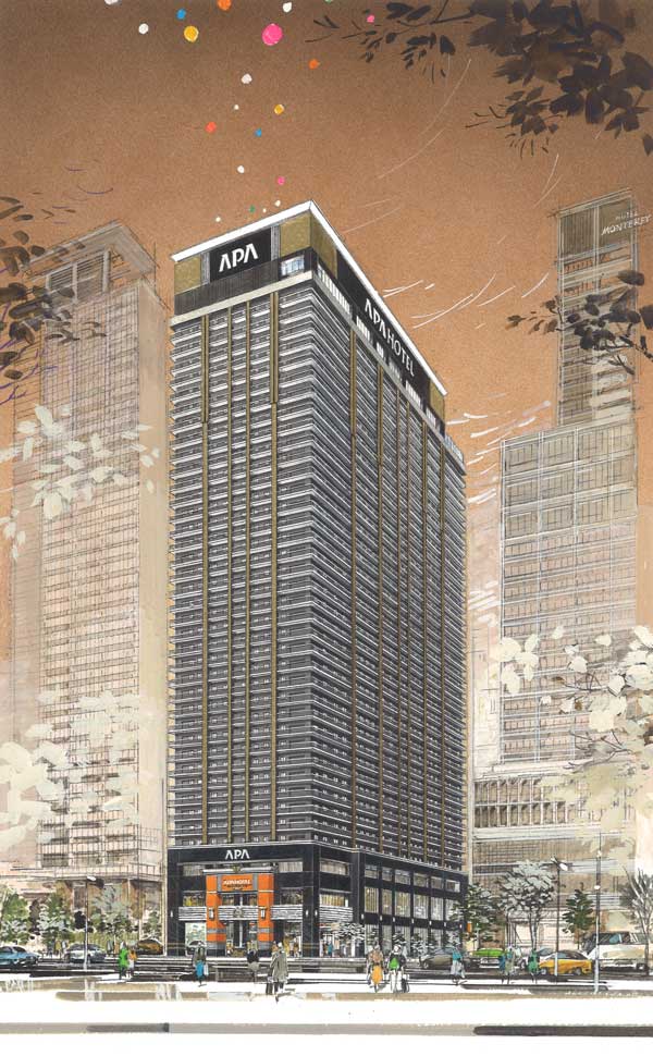 なにわ筋線「新難波駅」（仮称、31年春開業予定）から徒歩１分の位置に計画