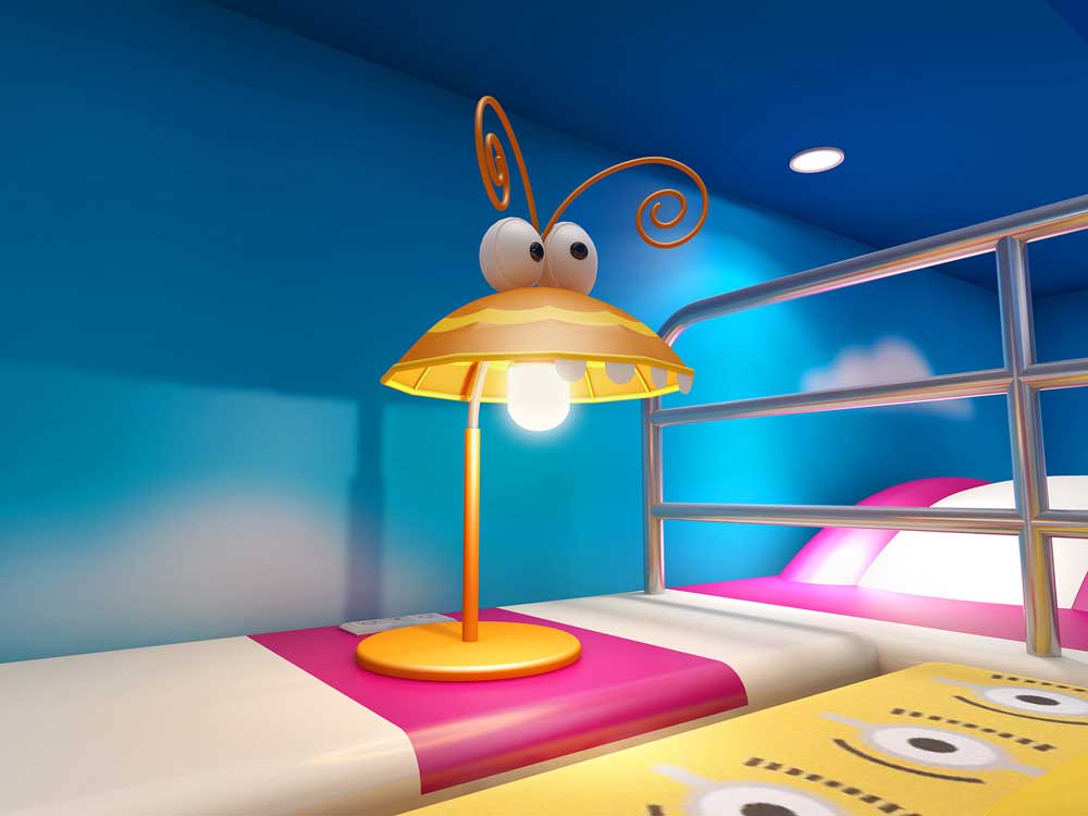 この部屋にしかないクリーチャーのランプシェード