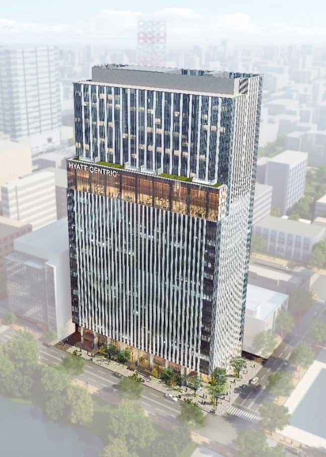 「ハイアットセントリック 札幌」の外観（イメージ）
