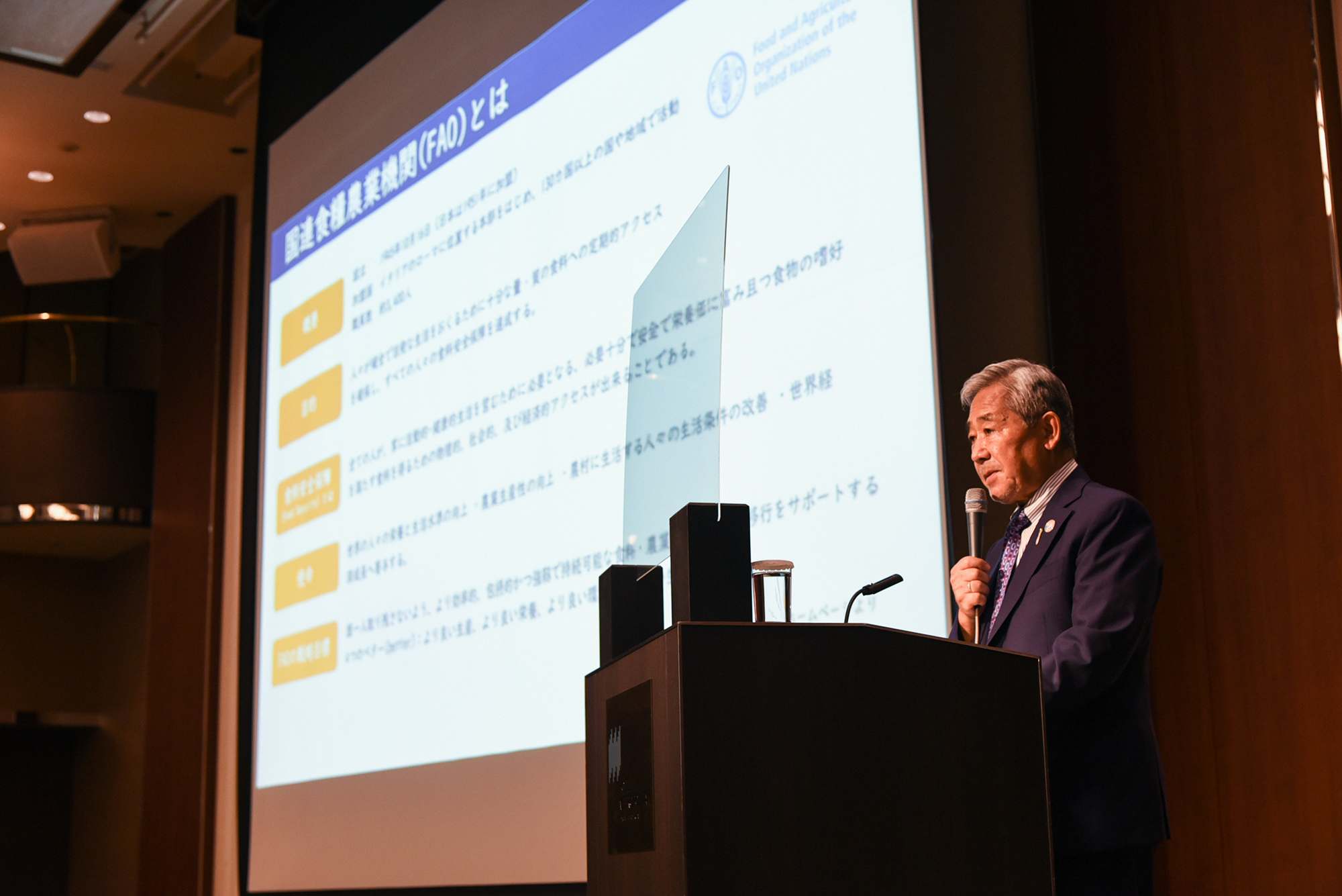 日本ホテル特別顧問統括名誉総料理長 中村勝宏氏が ＳＤＧｓと食品ロス削減への取り組みについて講演。個人個人が力になり、とにかくやってみることに意義がある
