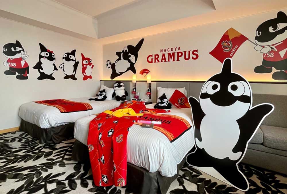 スポーツコンセプトルーム「Casaカーサグランパス～ Room No.7588～」1日1室、2022年 8月1日～ 2023年1月31日の期間限定販売
