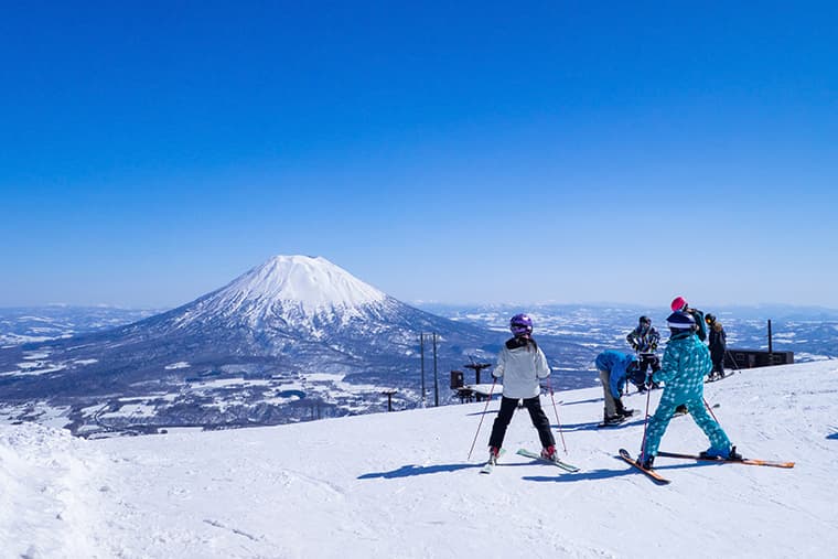 Panoramic view of Mt Yotei from Mt Niseko Annupuri