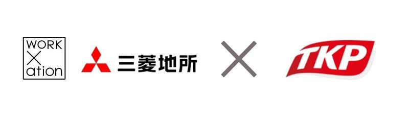 三菱地所「WORK×ation」とTKPロゴ