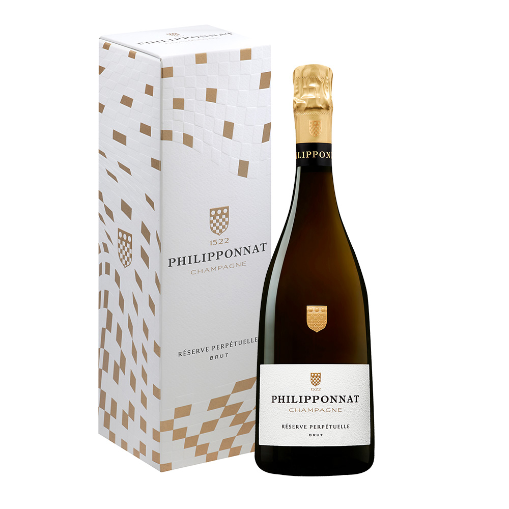 【商品名】レゼルヴ・パーペチュアルブリュット 【容量】750ml 【希望小売価格】10,500円(税抜) ※写真は化粧箱付き