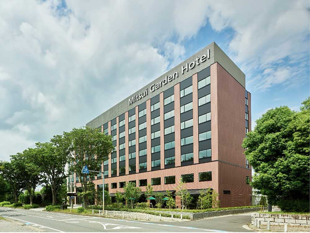 THE BEST HOTELに選ばれた「三井ガーデンホテル柏の葉パークサイド」の外観
