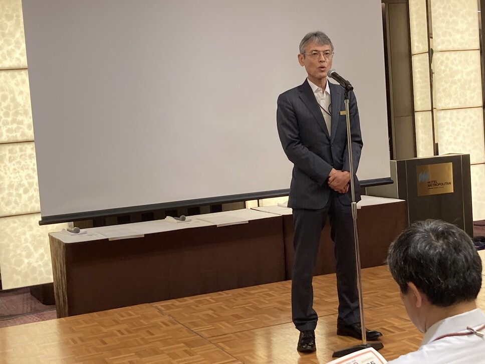 日本ホテル㈱ 代表取締役社長 三林宏幸氏が「mottECO フェスタ」開催の言葉を述べた
