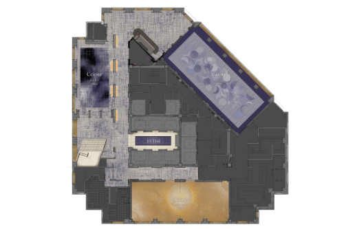 スカイバンケットフロア「タワーズサロン」平面図