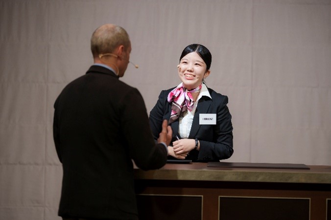 フロントのロールプレイング（接客）