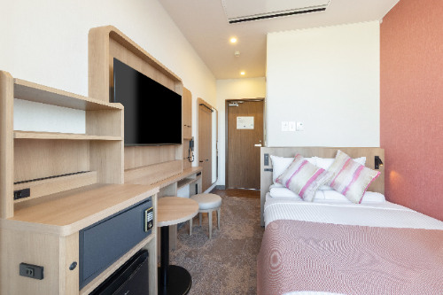 一部のシングル客室をセミダブル化し定員数拡大に