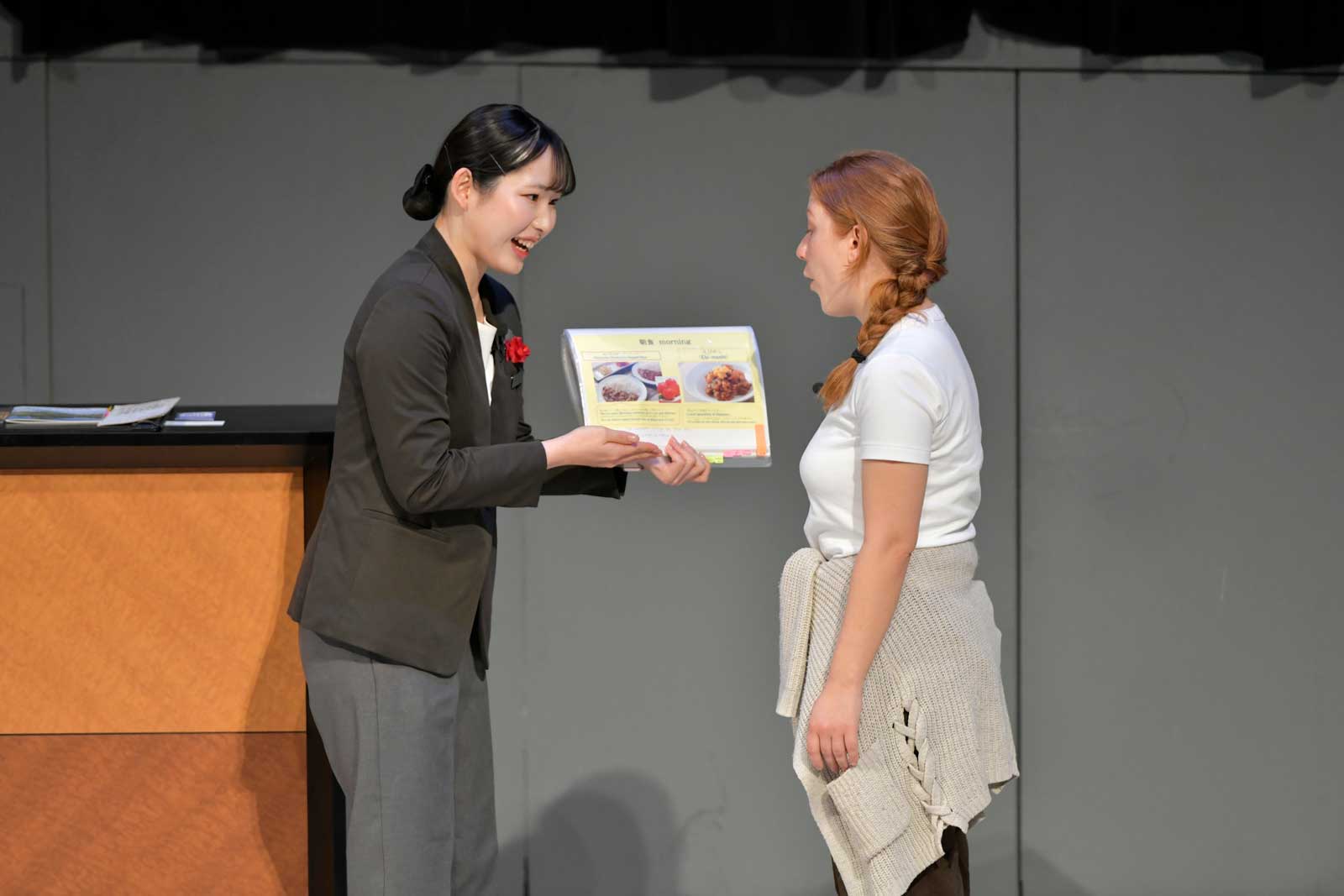 全力応対コンテストの実技シーン