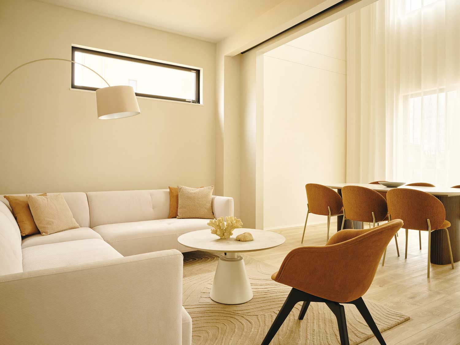 客室は“ つながり” をテーマに全棟異なるデザインを採用