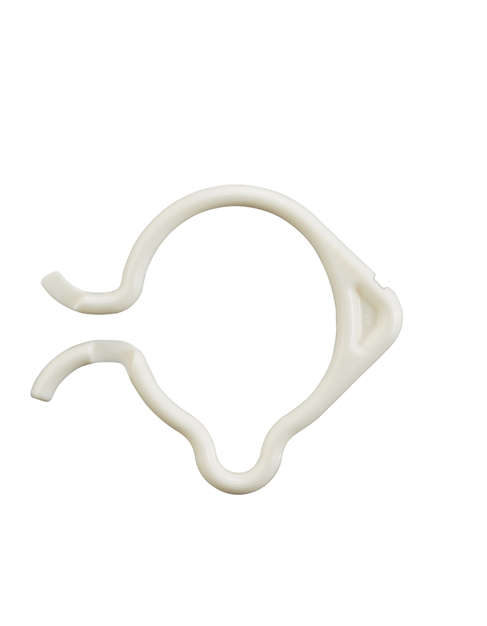 シャワーカーテンフック（開いた状態）