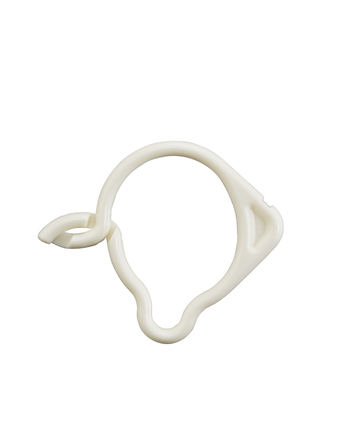 シャワーカーテンフック（閉じた状態）