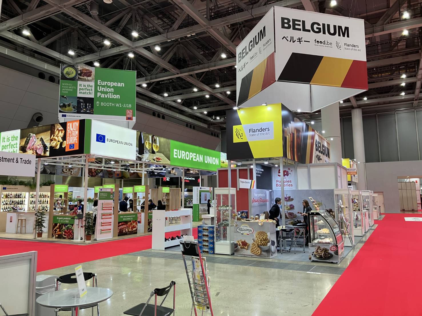写真：FOODEX JAPAN 2026 ベルギーブース