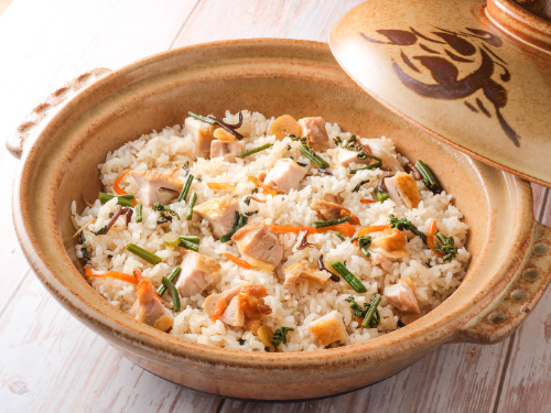 フランス赤鶏の炊き込みご飯