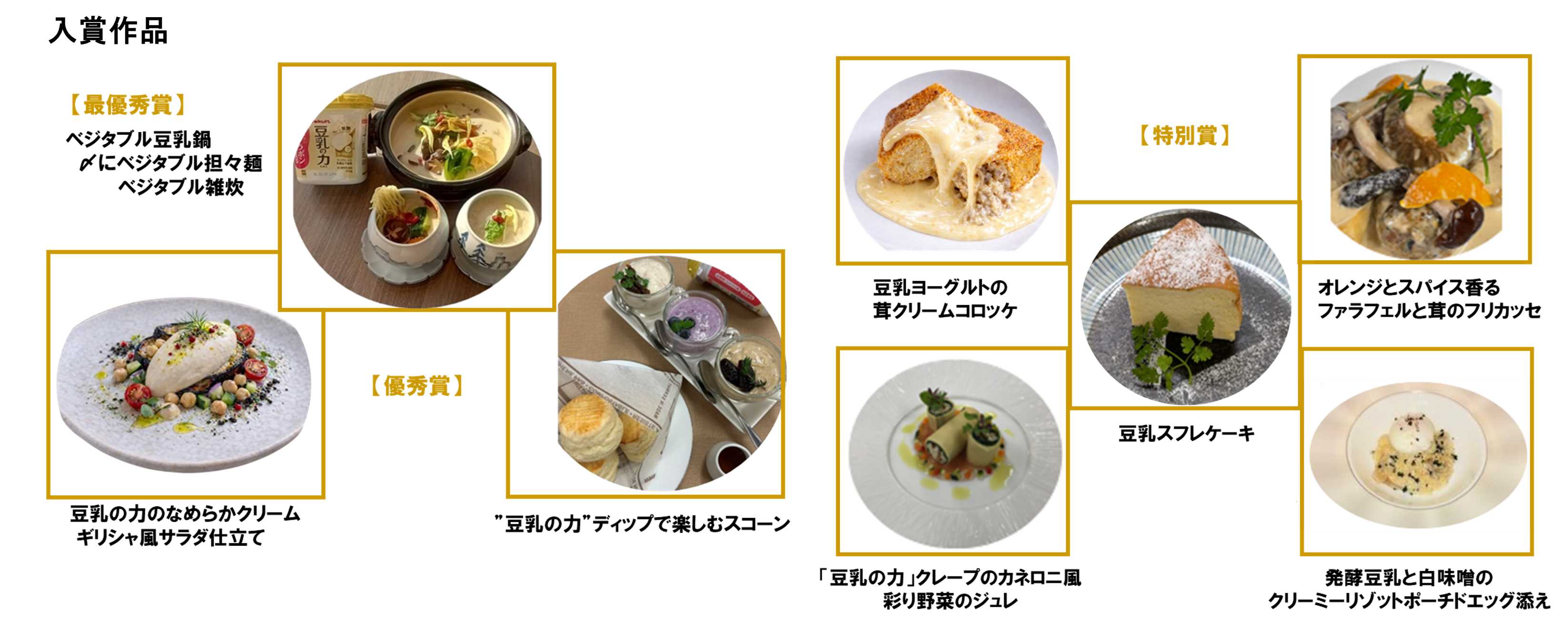 入賞作品一覧。最優秀賞1名の方には副賞として賞金10万円およびヤクルト化粧品1万円相当の賞品が贈呈される